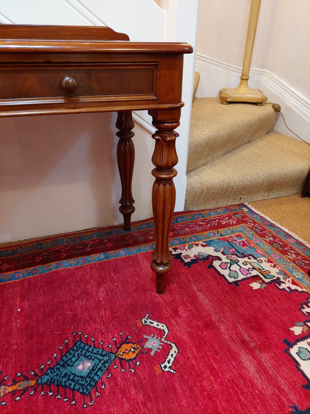 Victorian Mahogany Writing Hall Table View III
