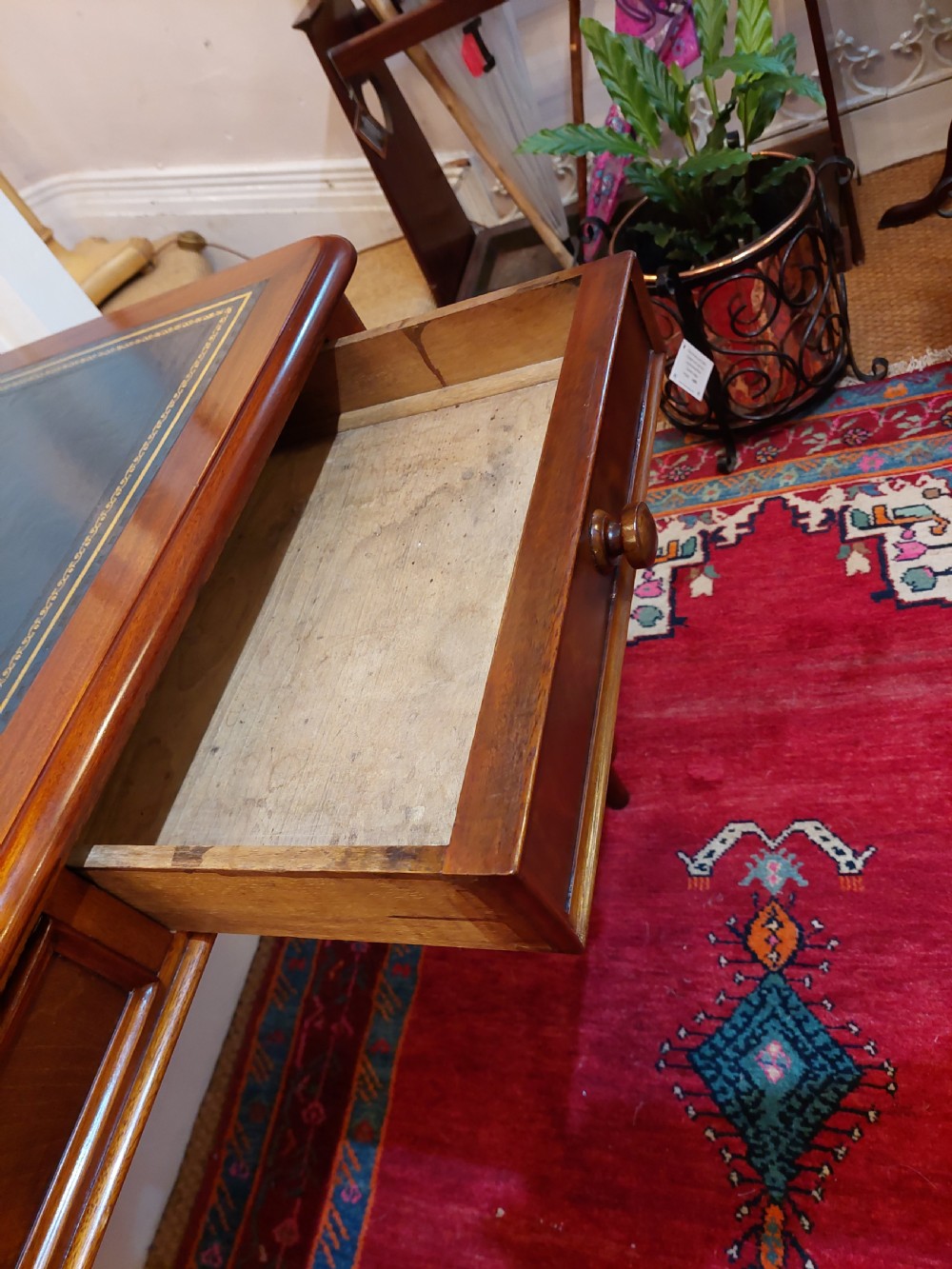Victorian Mahogany Writing Hall Table View IV