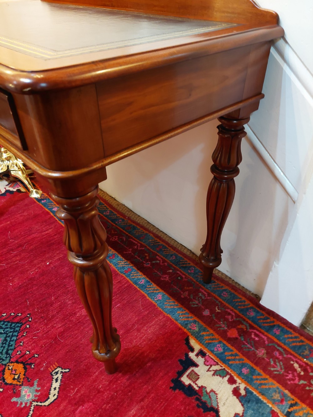 Victorian Mahogany Writing Hall Table View VI
