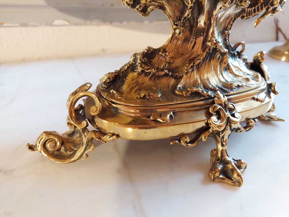 Late 19thC Cast Brass Table Centrepiece View VI