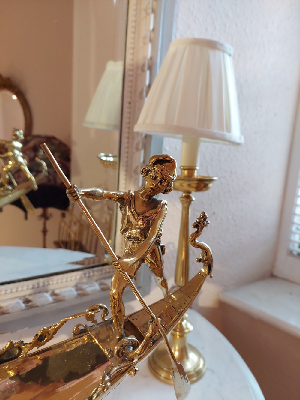 Late 19thC Cast Brass Table Centrepiece View VII