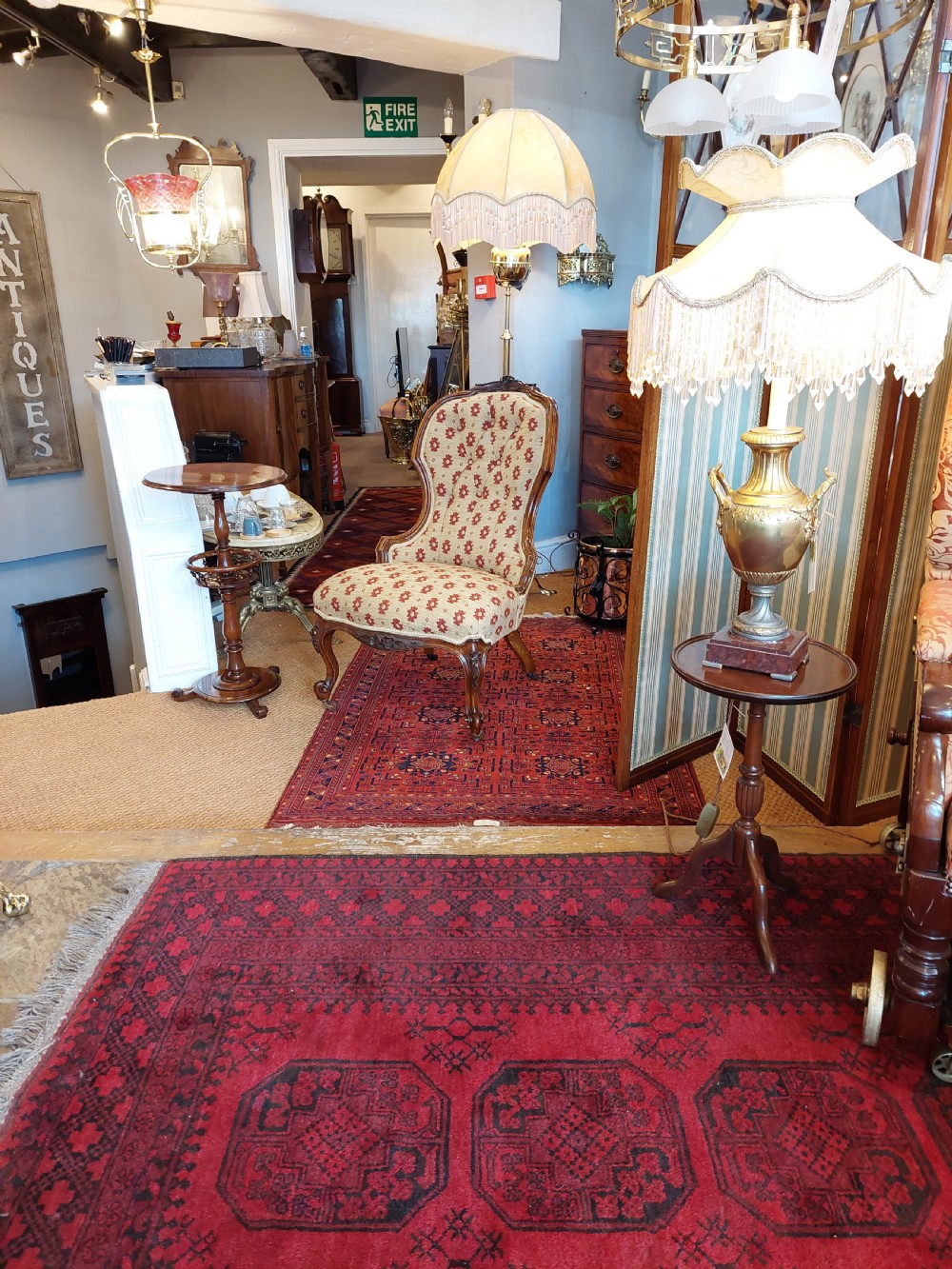 Victorian Walnut Nursing Chair View II