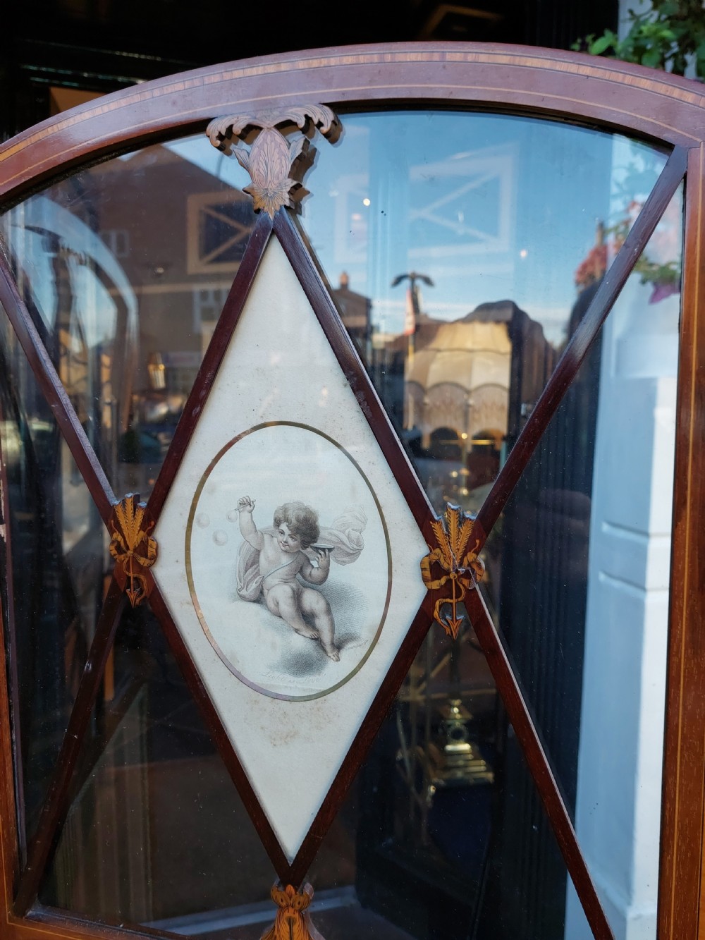 Edwardian Mahogany Three Fold Room Screen View II