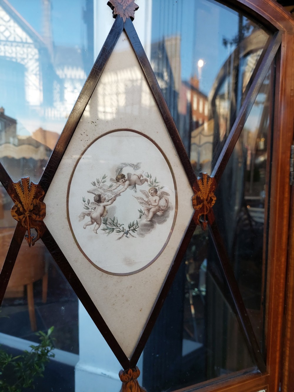 Edwardian Mahogany Three Fold Room Screen View III