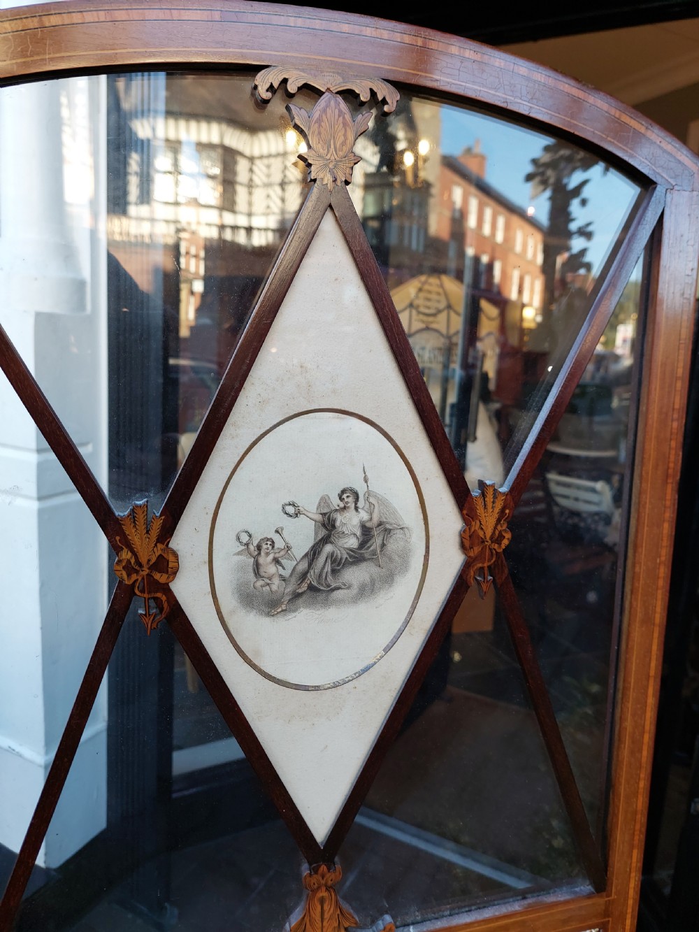 Edwardian Mahogany Three Fold Room Screen View IV