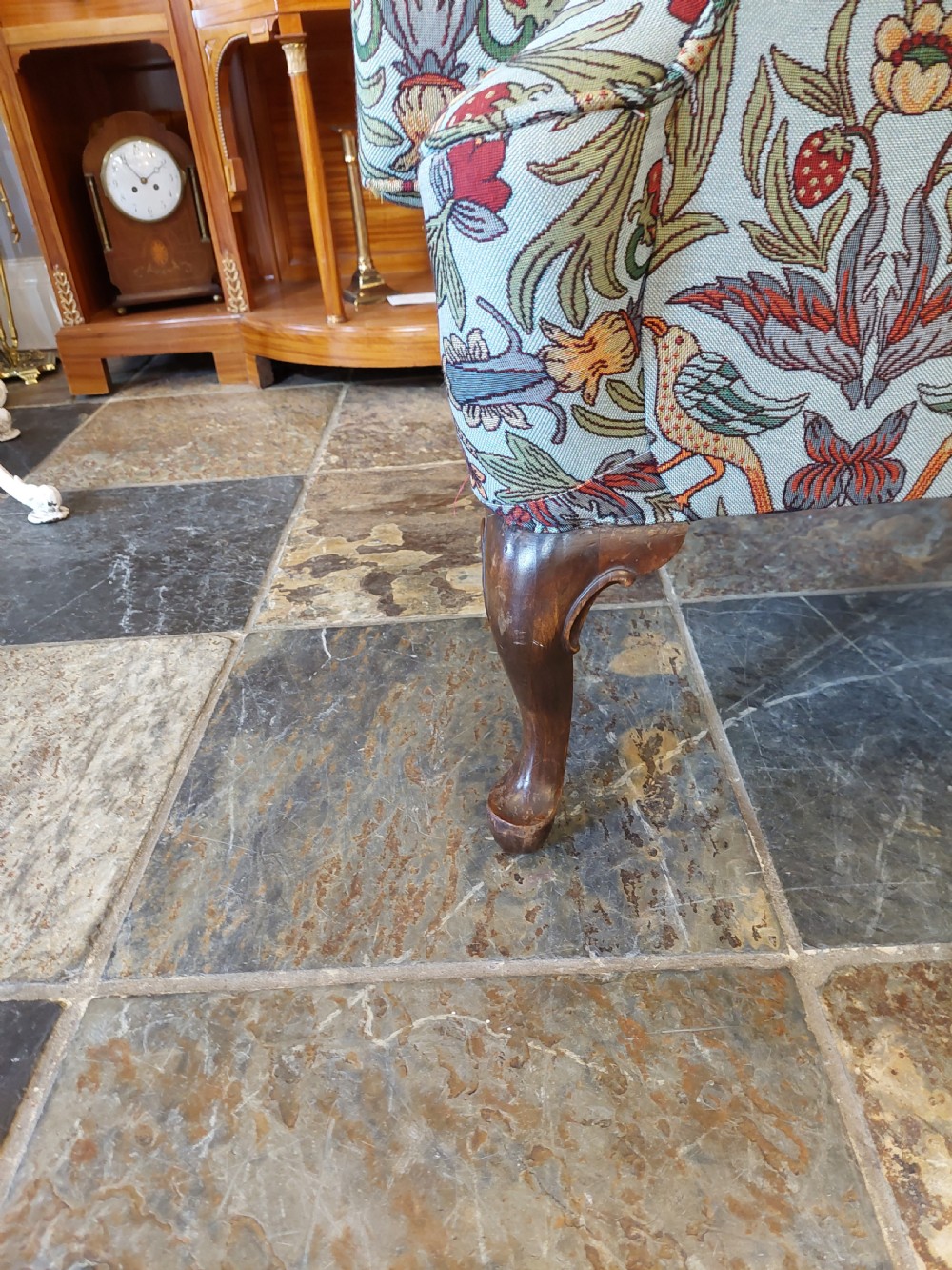 Late 19thC Mahogany Wing Arm Chair  View III