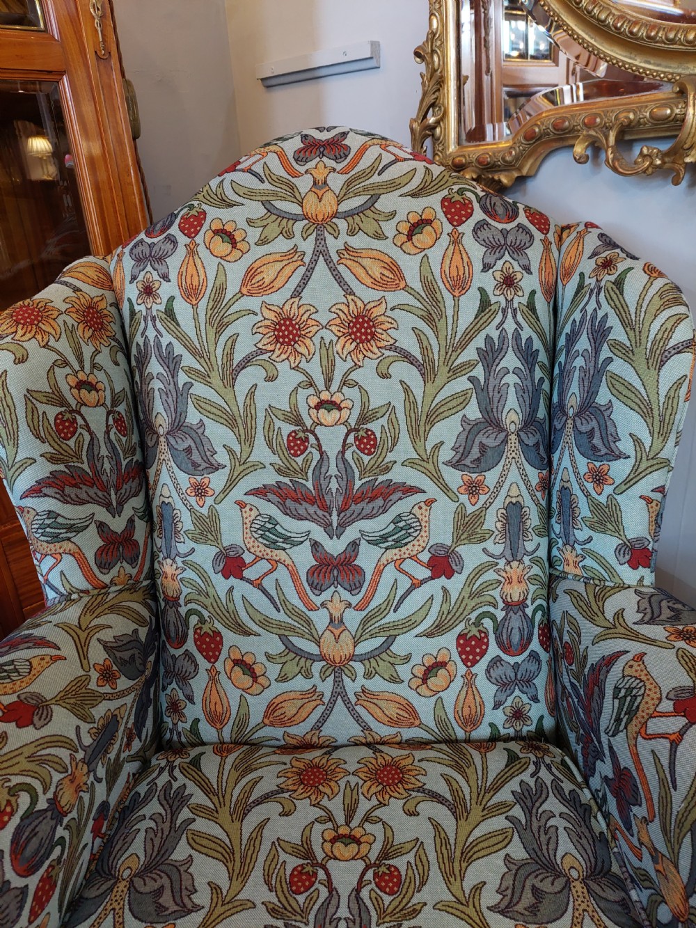 Late 19thC Mahogany Wing Arm Chair  View IV