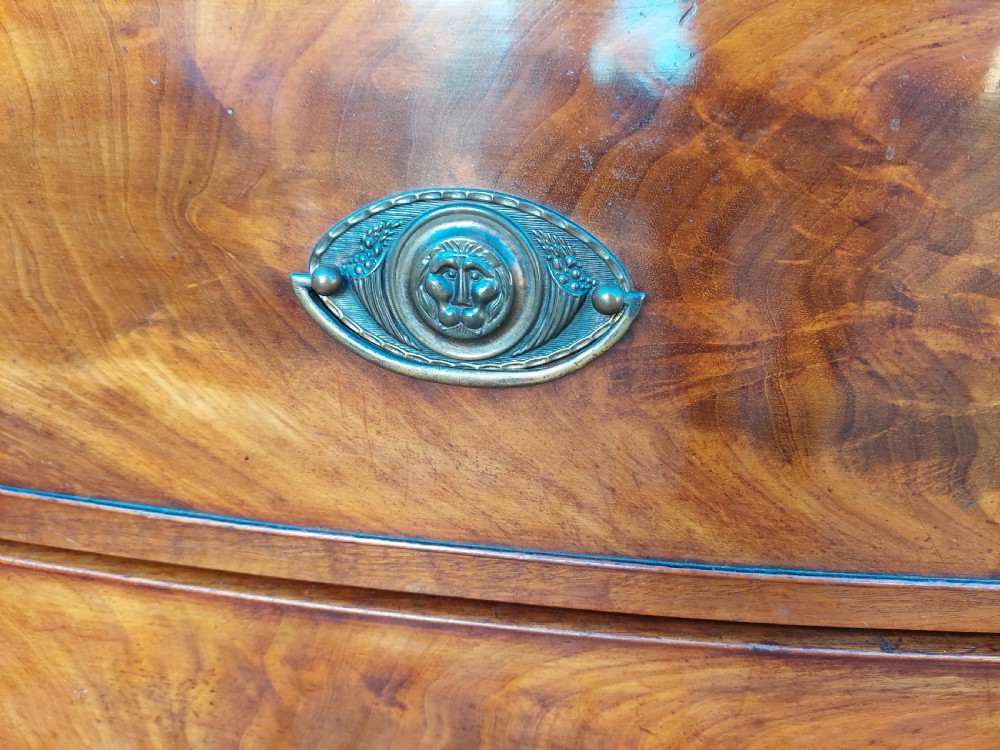 Regency Flame Mahogany Bow Front Chest  View IV