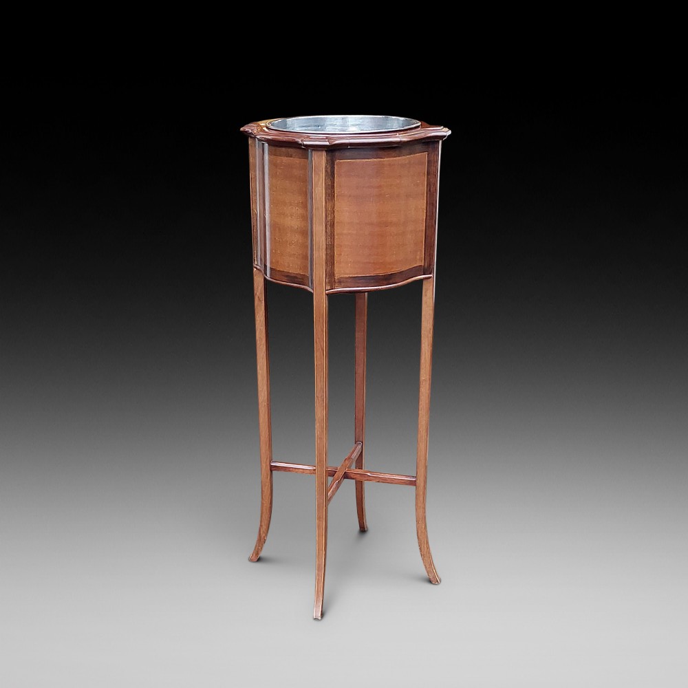 Edwardian Inlaid Mahogany Jardiniere