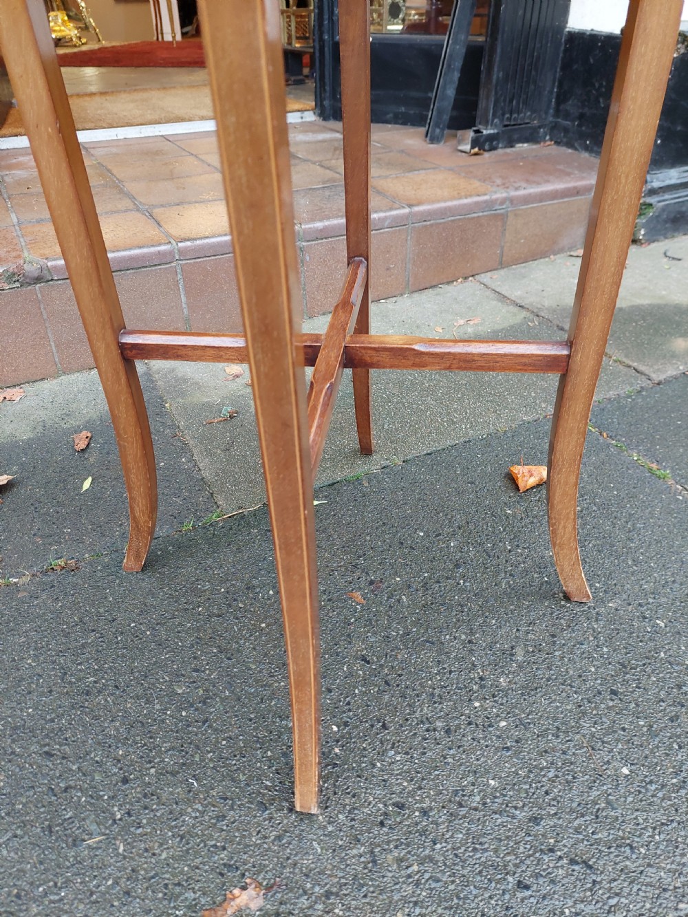 Edwardian Inlaid Mahogany Jardiniere View V