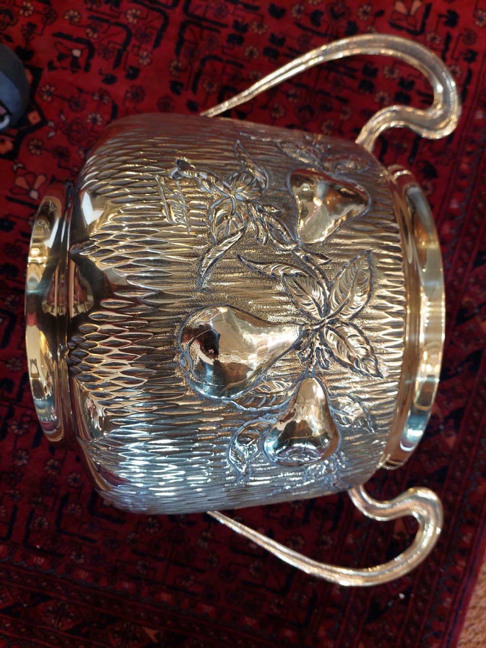 Art Nouveau Brass Planter Jardiniere View II