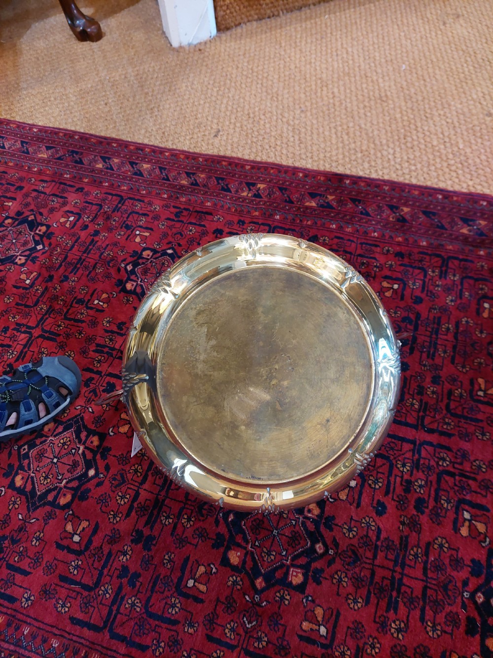 Art Nouveau Brass Planter Jardiniere View V