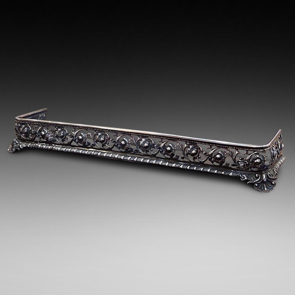 19thC Steel and Iron Fender