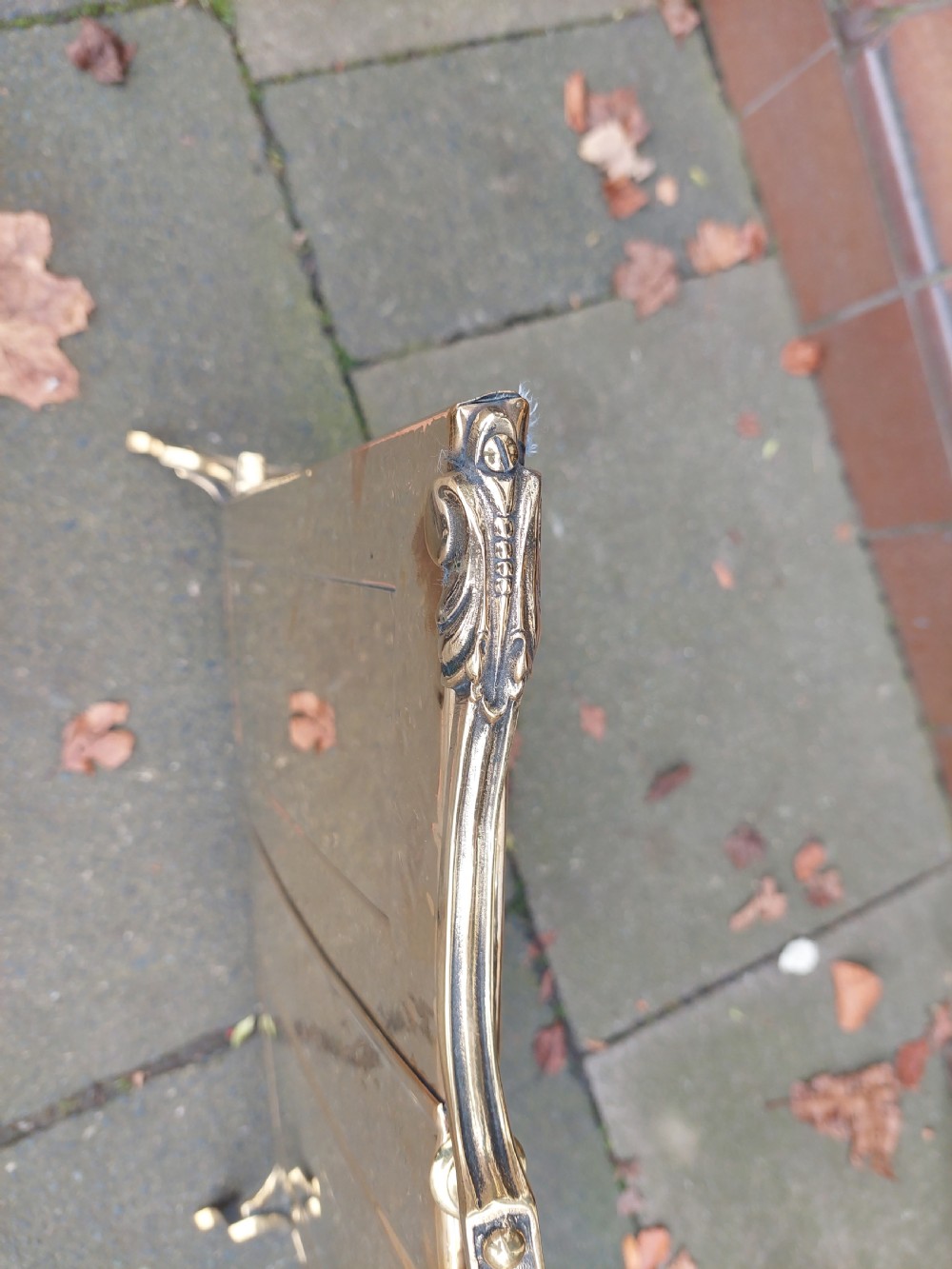 Arts and Crafts Brass Fire Screen View II
