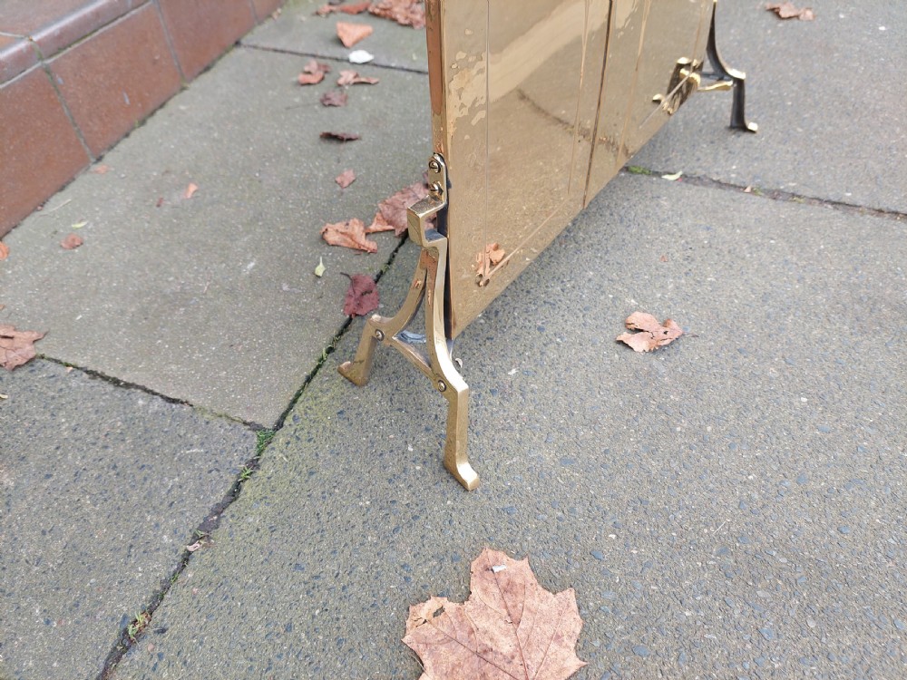 Arts and Crafts Brass Fire Screen View IV