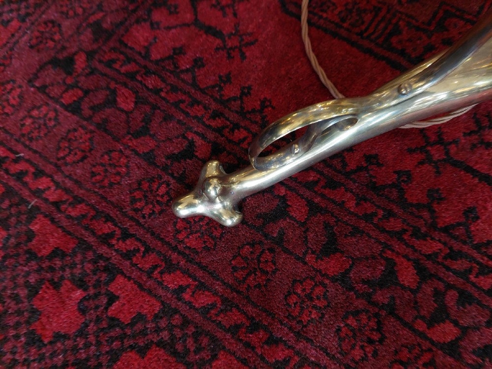 Dutch Arts Nouveau Brass Standard Lamp View III