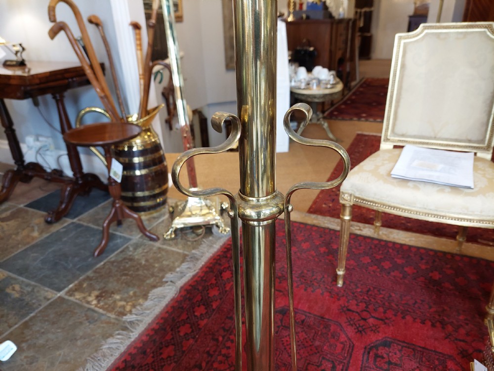 Dutch Arts Nouveau Brass Standard Lamp View V