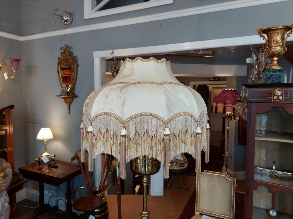 Dutch Arts Nouveau Brass Standard Lamp View VI