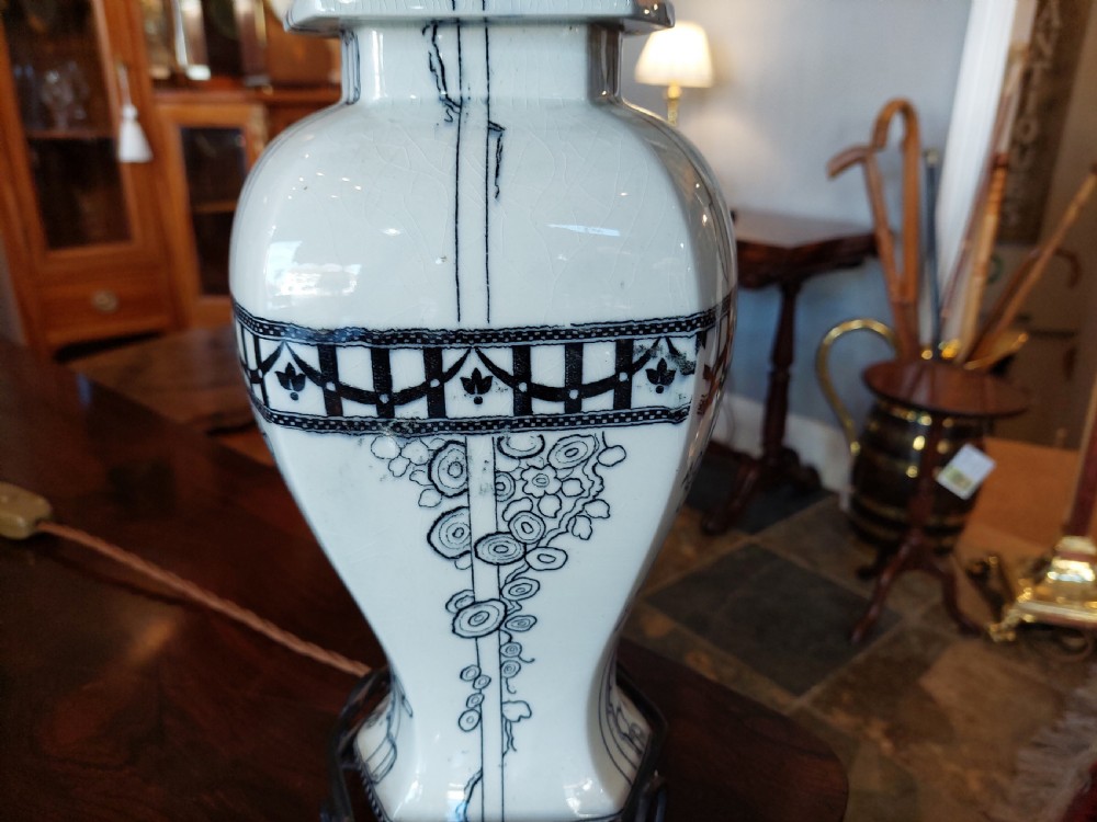 Pair of Early 20thC Wilton Ware  (1904-34) Table Lamps View II