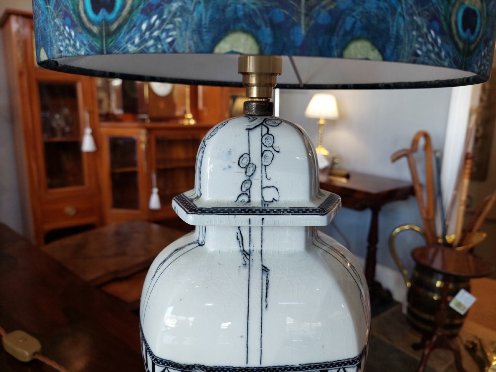 Pair of Early 20thC Wilton Ware  (1904-34) Table Lamps View III