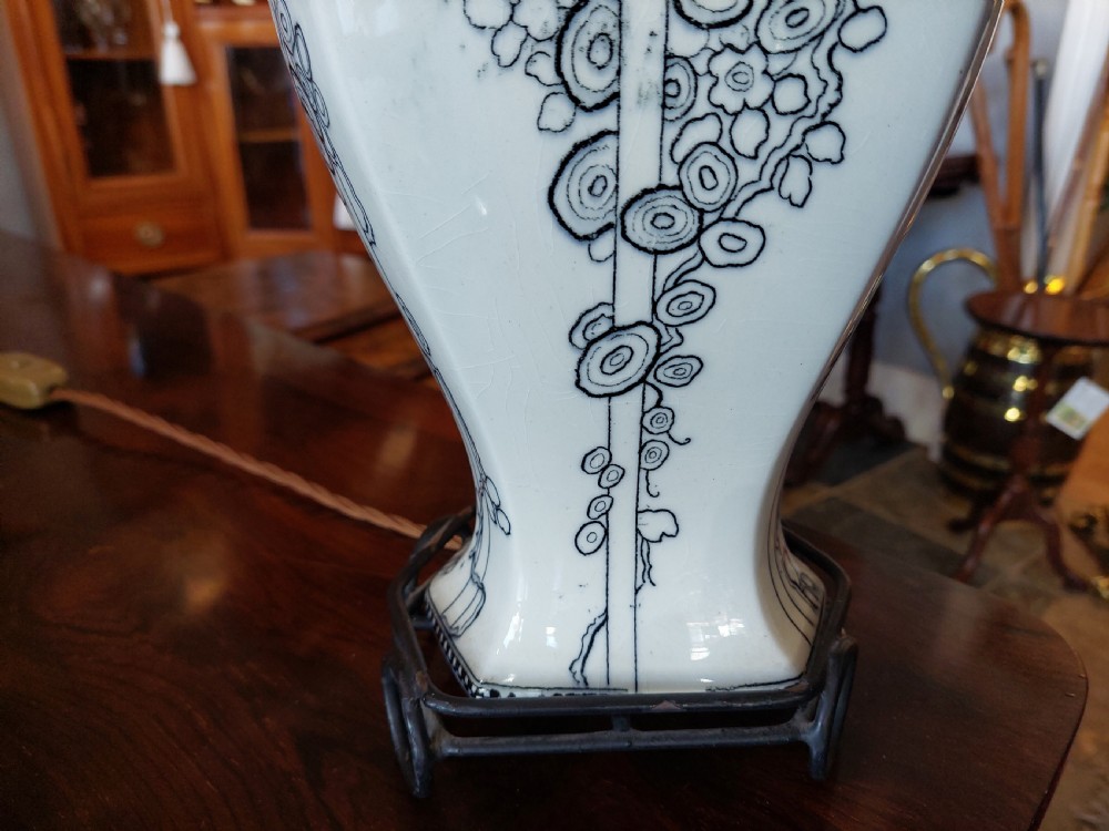 Pair of Early 20thC Wilton Ware  (1904-34) Table Lamps View IV