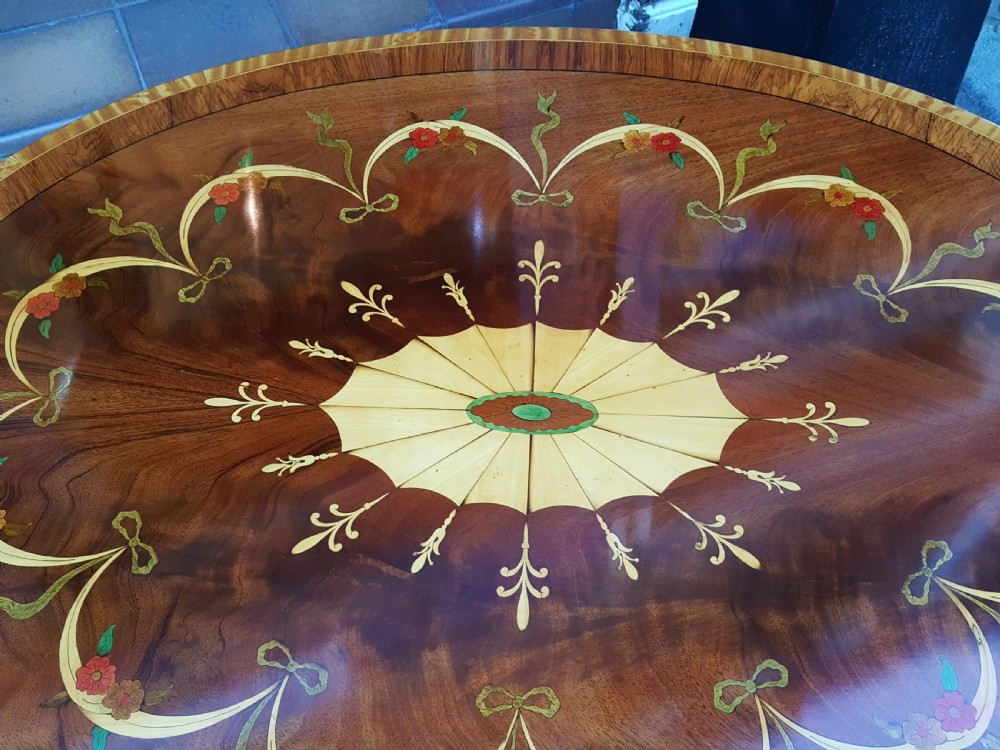 Edwardian Inlaid Mahogany Coffee Table View IV