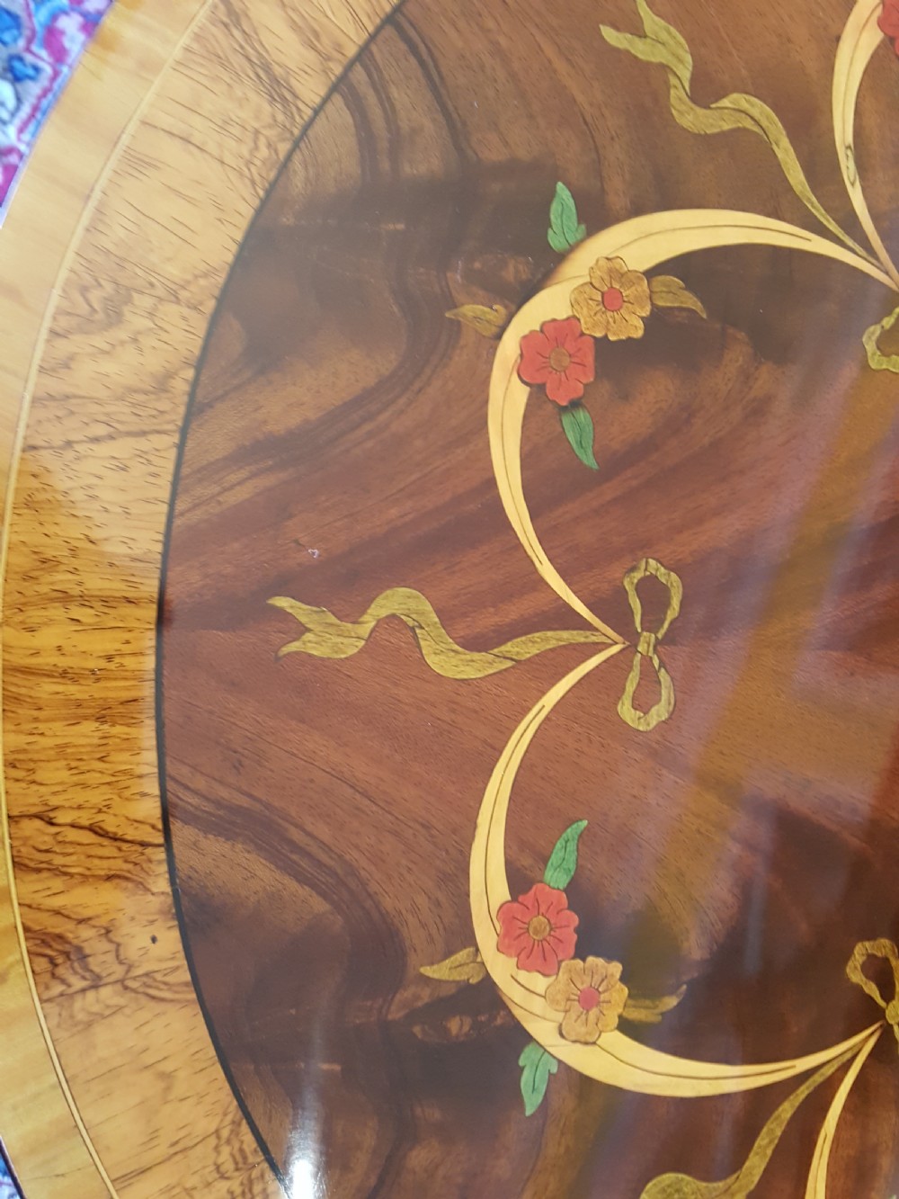 Edwardian Inlaid Mahogany Coffee Table View V