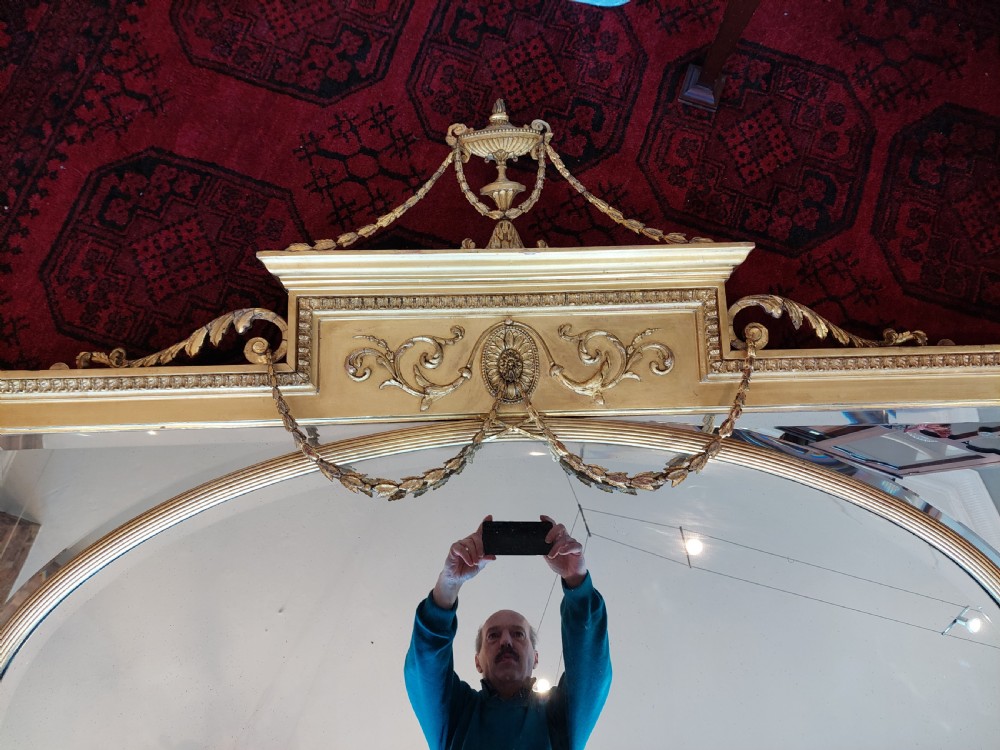 Mid 19thC Adam Style Giltwood Mirror View IV