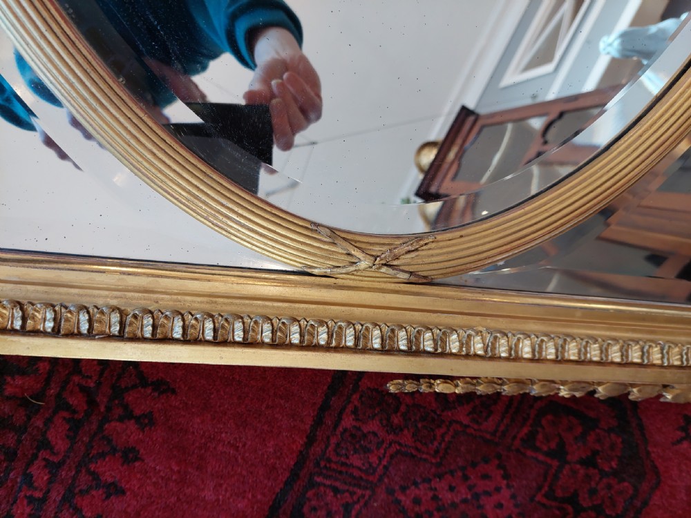 Mid 19thC Adam Style Giltwood Mirror View V