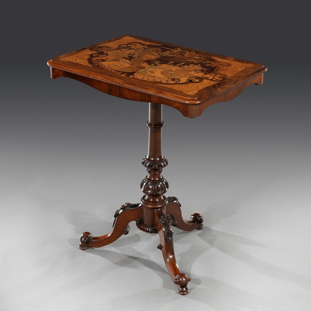 Early Victorian Marquetry Side Table