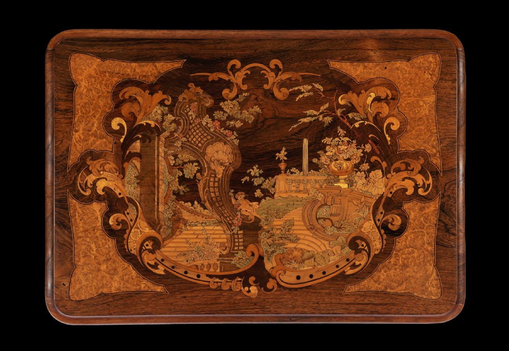 Early Victorian Marquetry Side Table View II