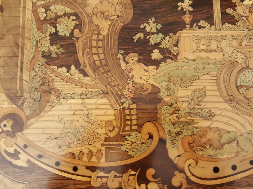 Early Victorian Marquetry Side Table View III