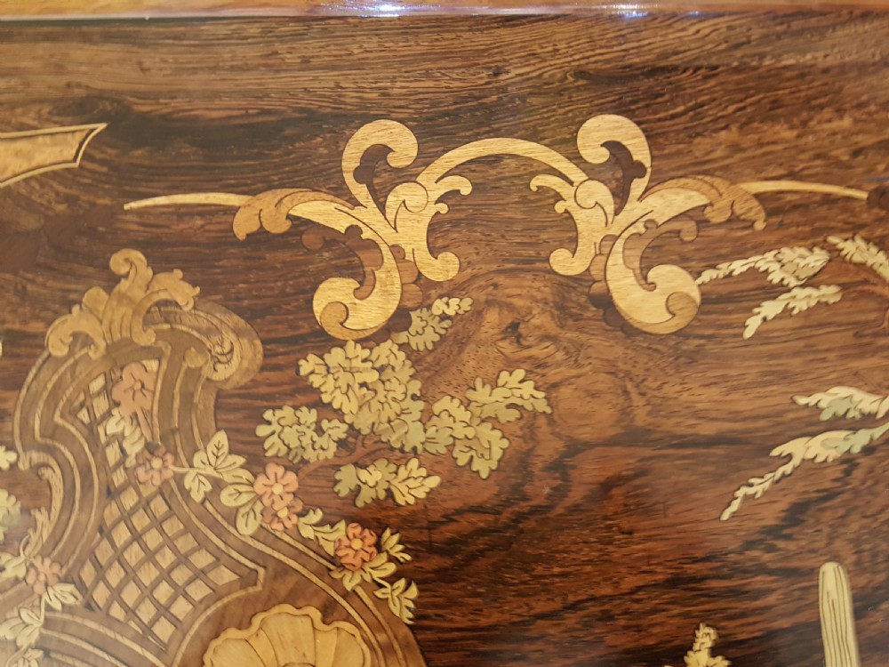 Early Victorian Marquetry Side Table View V
