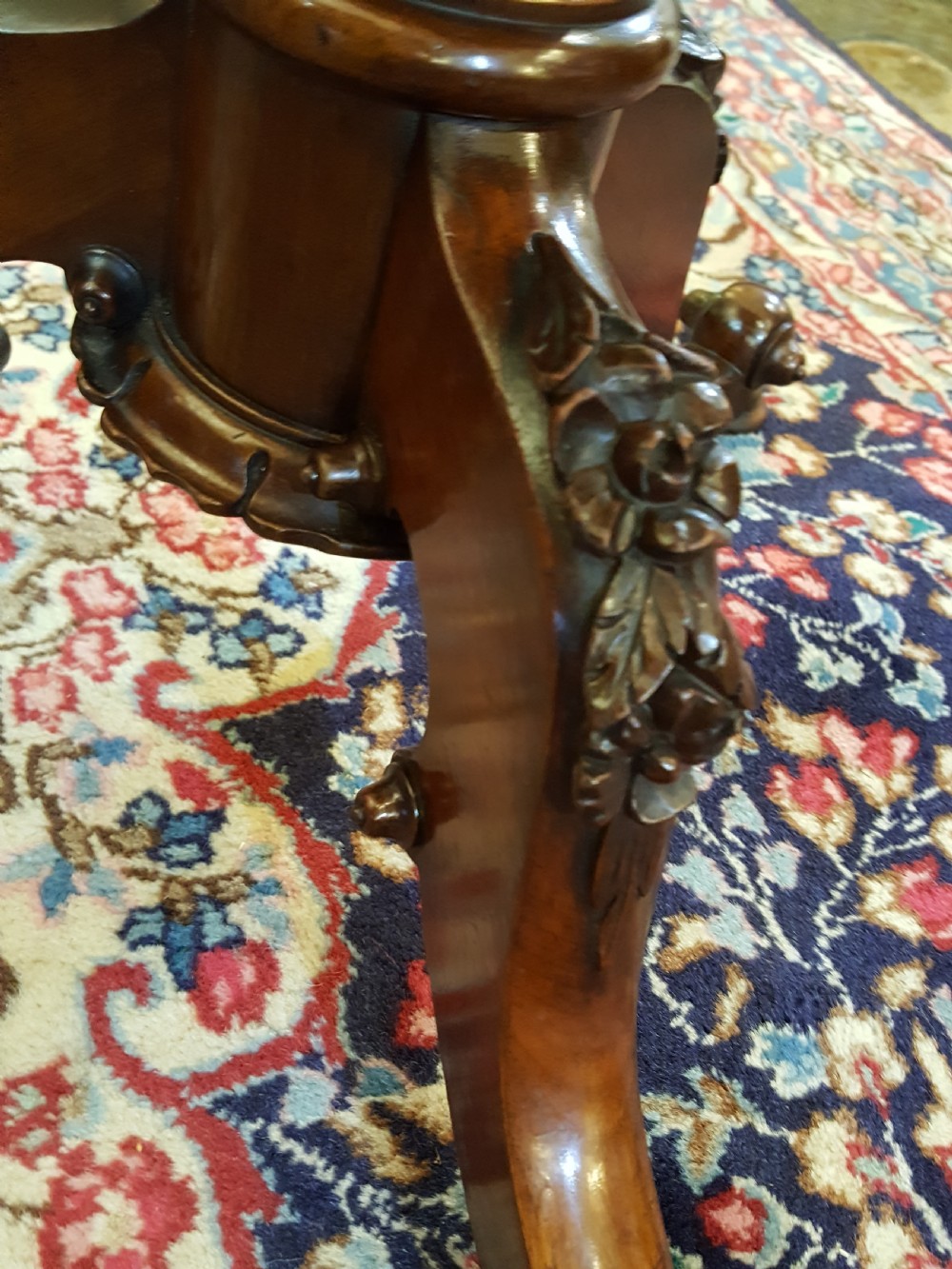 Early Victorian Marquetry Side Table View VII