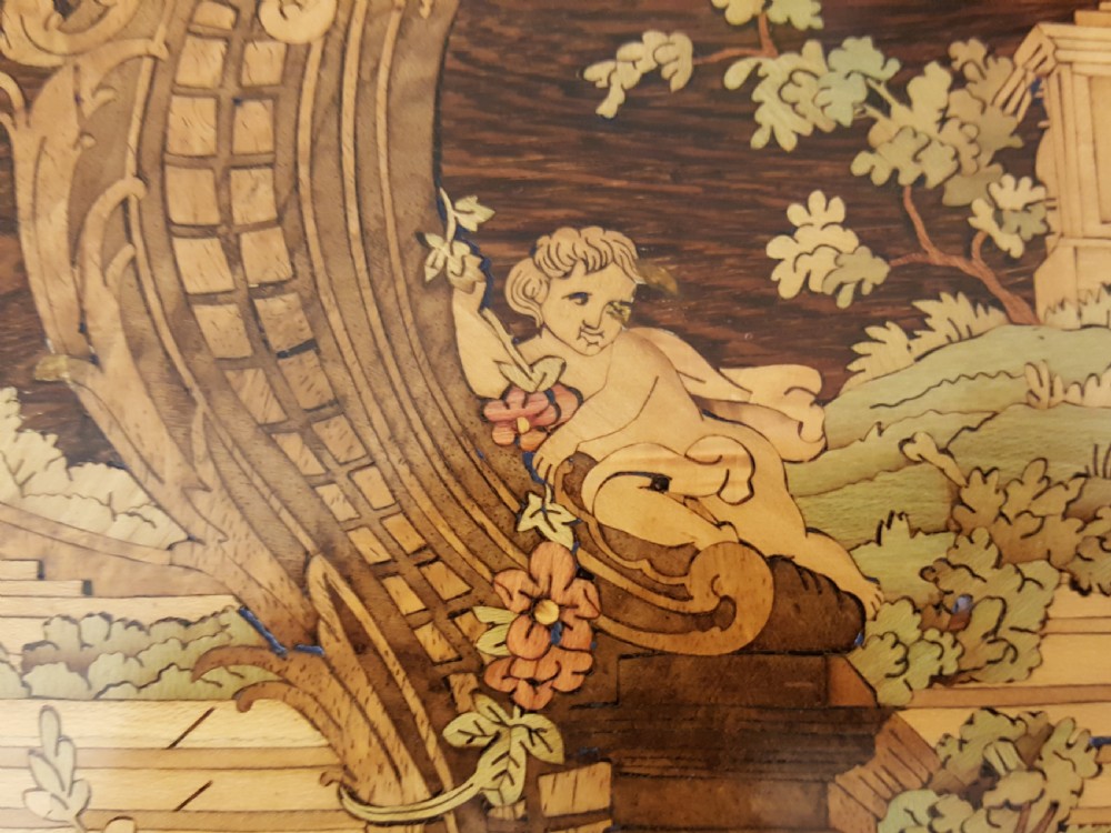 Early Victorian Marquetry Side Table View X