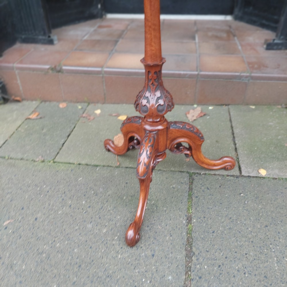 Victorian Burr Walnut Occasional Wine Table  View III