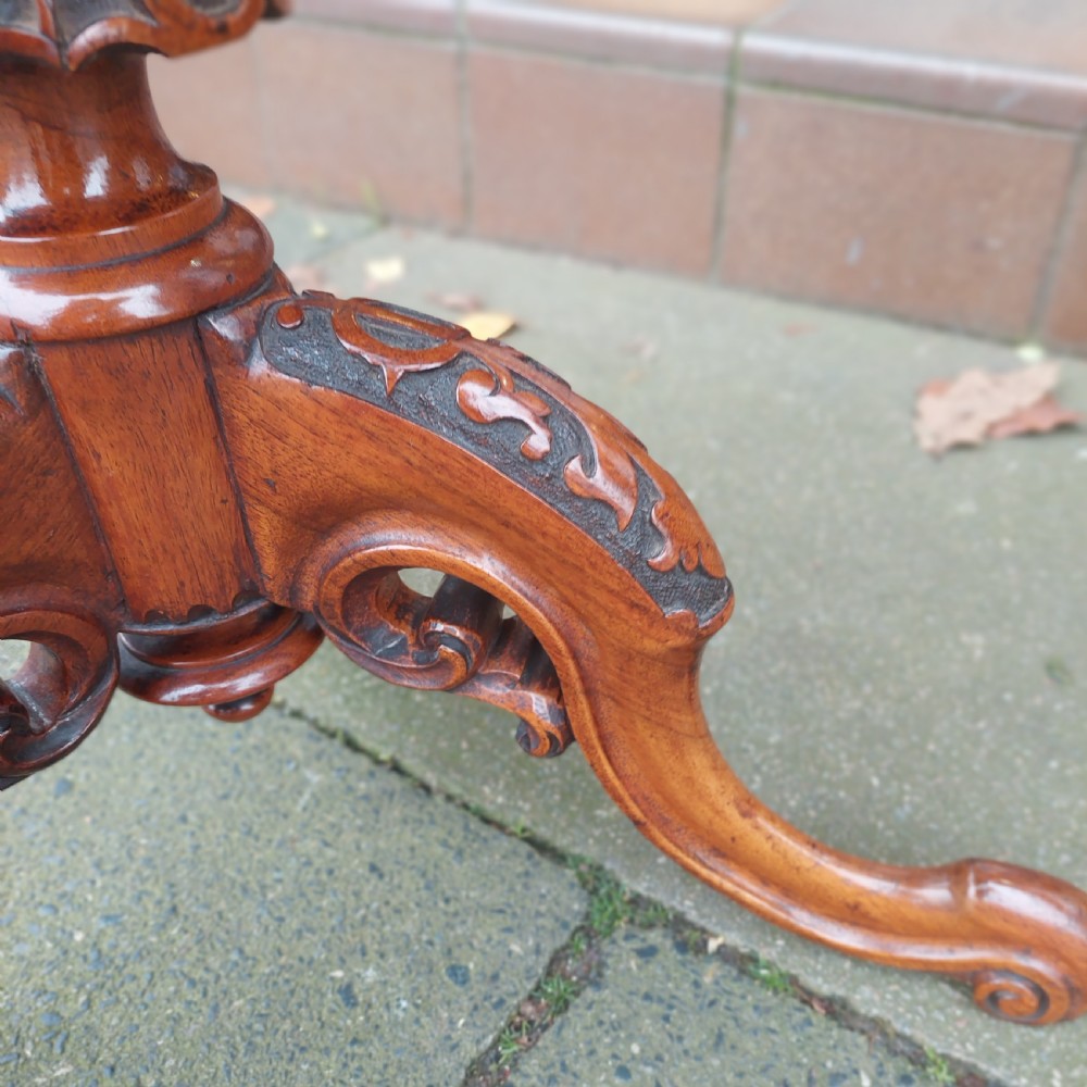 Victorian Burr Walnut Occasional Wine Table  View IV