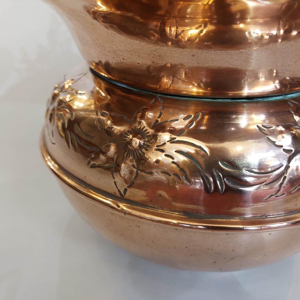 Edwardian Art Nouveau Copper Planter View III