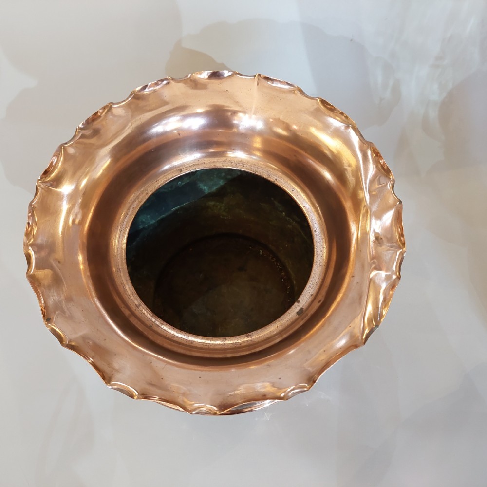 Edwardian Art Nouveau Copper Planter View IV