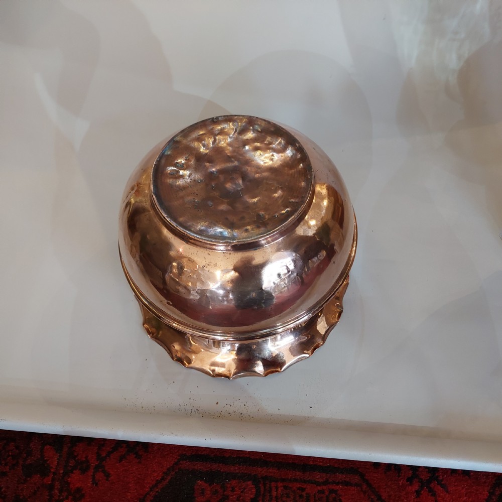 Edwardian Art Nouveau Copper Planter View V
