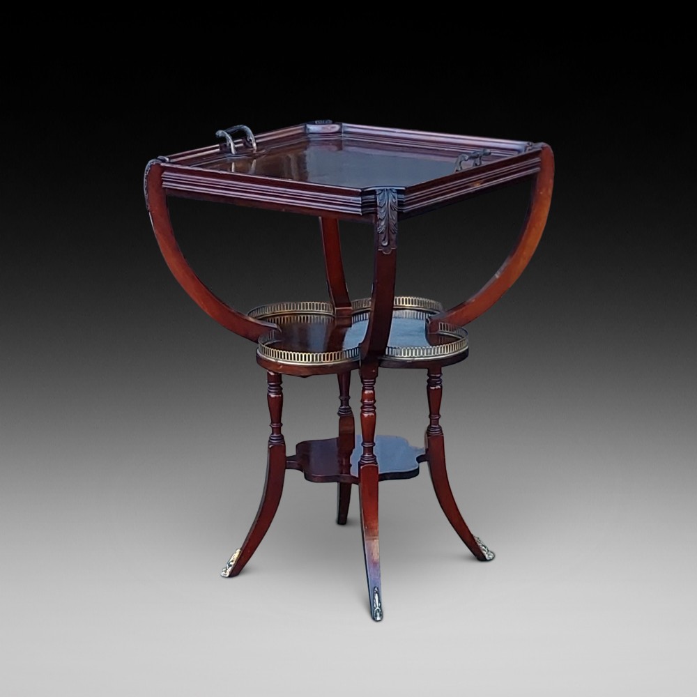 Edwardian Mahogany Butlers Tray Table