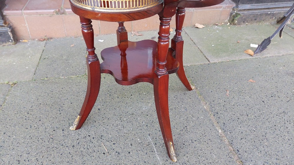 Edwardian Mahogany Butlers Tray Table View V