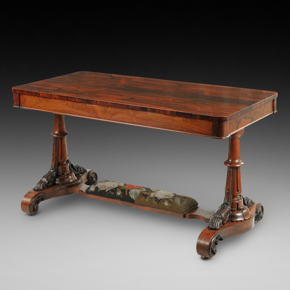Mid 19thC Rosewood Library Table