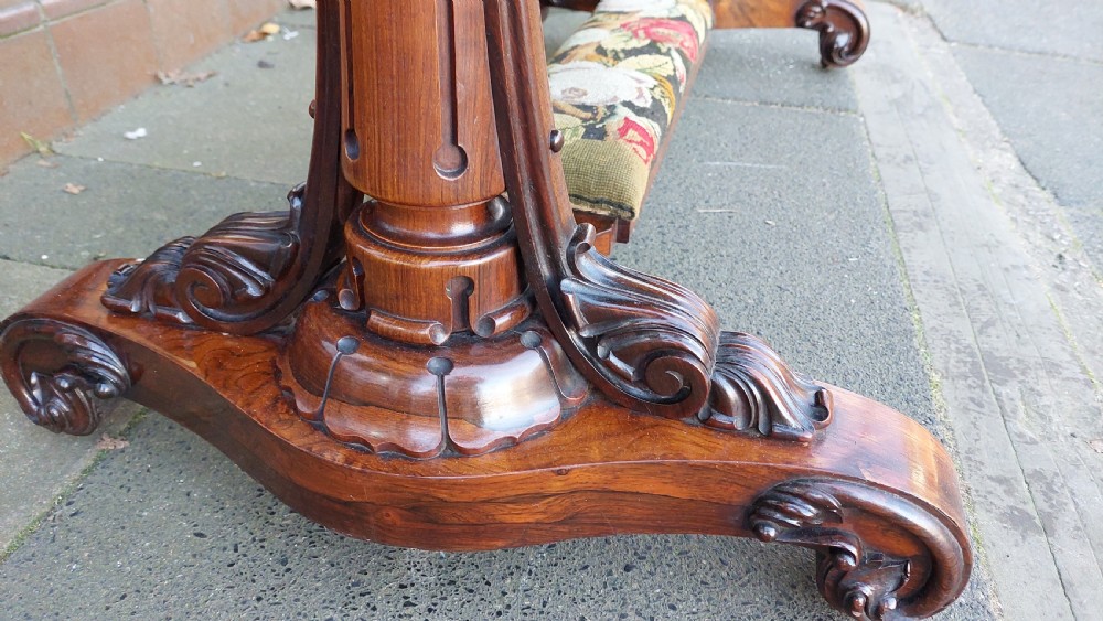 Mid 19thC Rosewood Library Table View IV