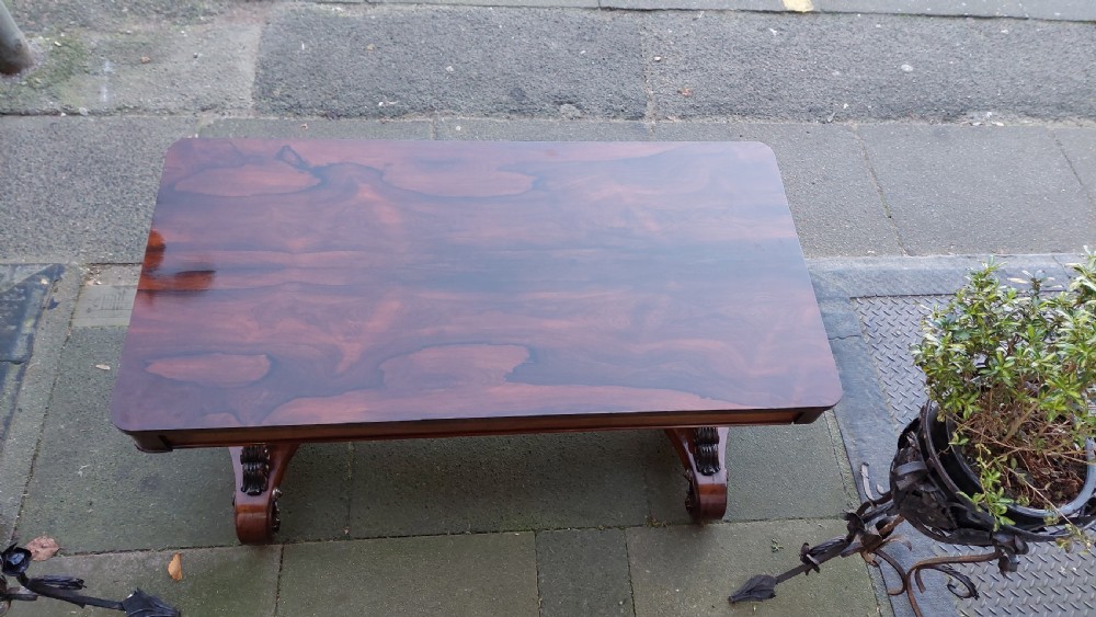 Mid 19thC Rosewood Library Table View V