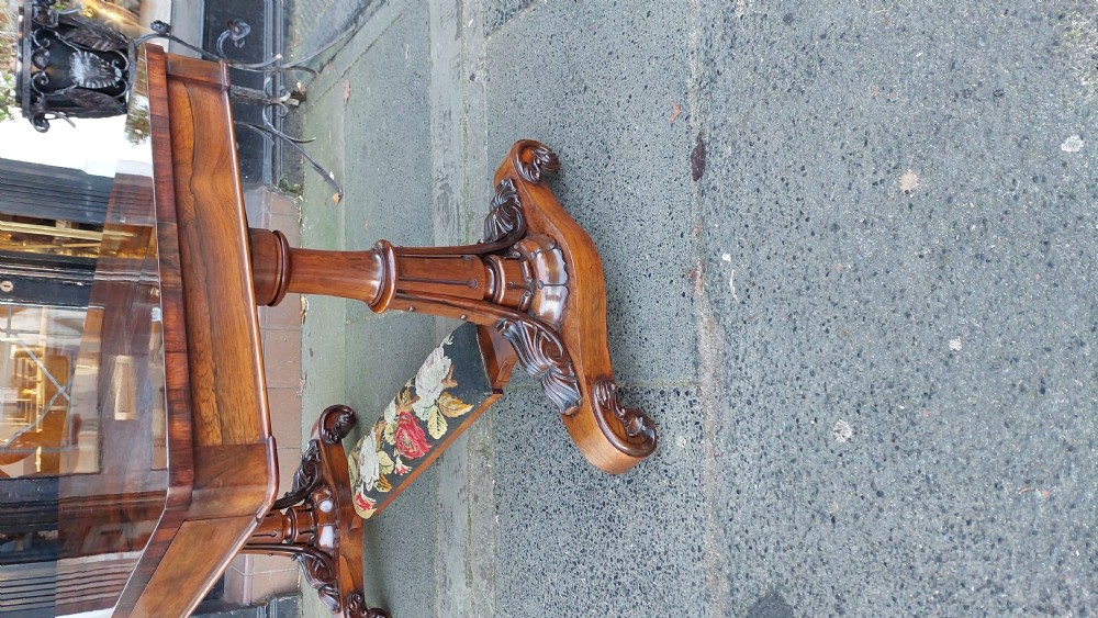 Mid 19thC Rosewood Library Table View VI