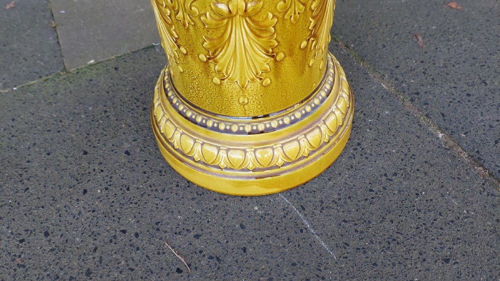 Late 19thC Leeds Art Pottery Jardiniere View III