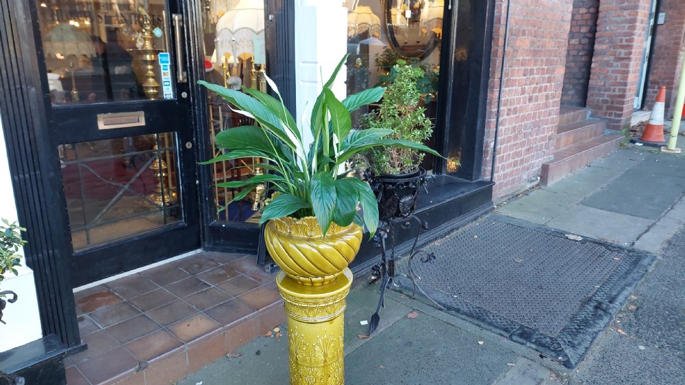 Late 19thC Leeds Art Pottery Jardiniere View VI