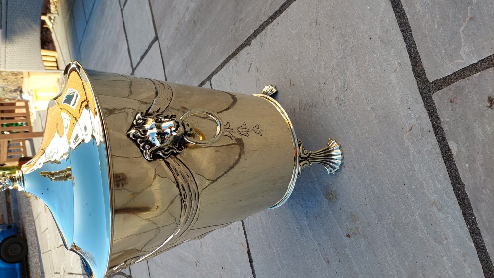 Edwardian Brass Coal Bucket  View II