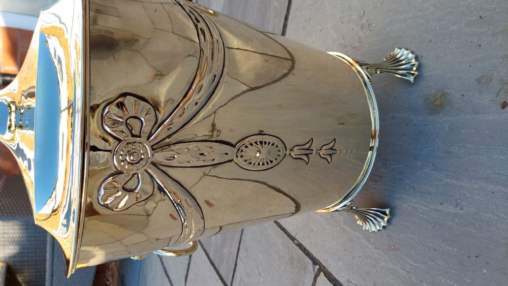 Edwardian Brass Coal Bucket  View IV